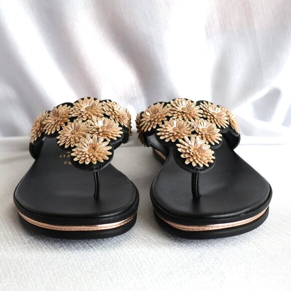 Size 7M - ITALIAN Shoemakers Women's Rona Wedge Thong Sandal - Flip Flops - Picture 3 of 10